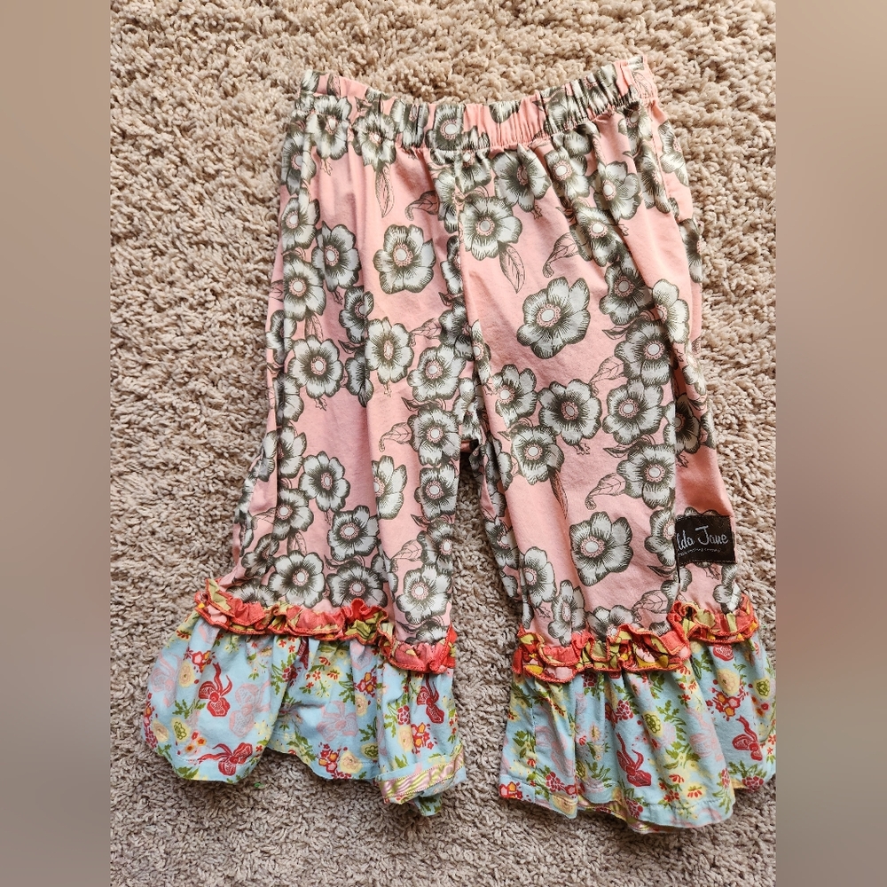 Matilda Jane Pink Floral Ruffle Bottoms